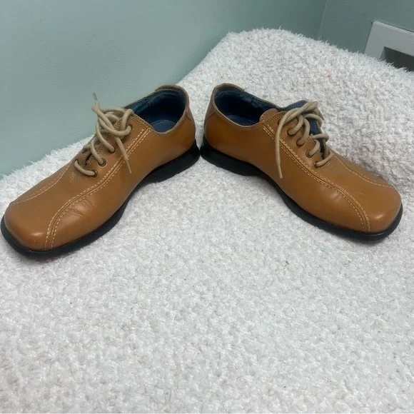 Robert Wayne Brown Leather Oxfords “Tyson” Mens SZ 10 Portugal Made Casual Shoes